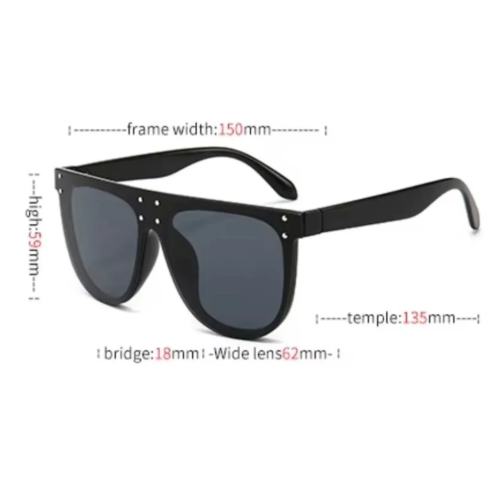 Retro Vintage Fashion Classic Oversized Men Sunglasses UV400 Lentes Gafas Humres